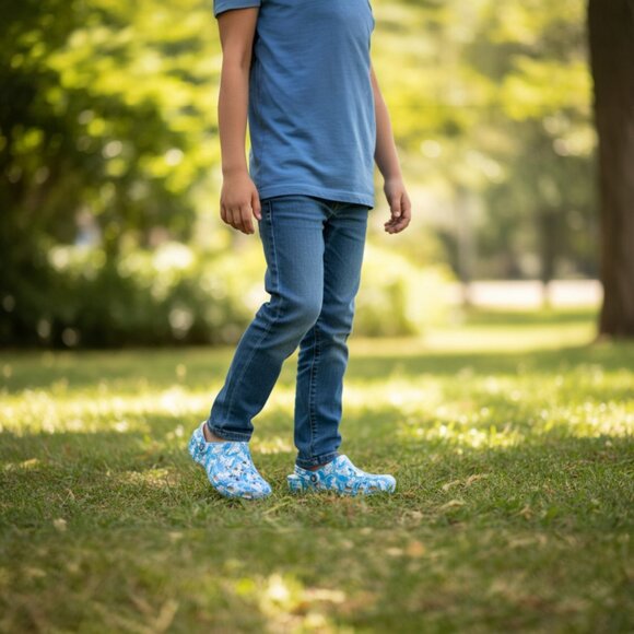 Big Kid Classic CROCS Venetian Blue Size J5/M5 - Picture 4 of 10